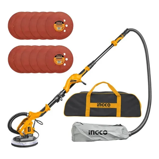 Lijadora De Pared Drywall Ingco Dws10501 + Set X 12 Lijas