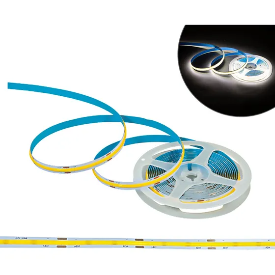 Fita Led Cob Delis 12v 12w/m 5m 320leds/m 3000k