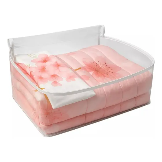 Kit 5 Saco Organizador Closet Edredon Cobertor Com Ziper