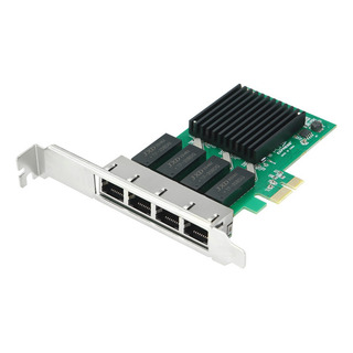 Placa De Rede De 4 Portas Pci Express X1 Para Rj45 Rtl8111h Placa De Rede De 4 Portas Pci Express X1 Para Rj45 Rtl8111h