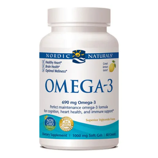 Suplemento Nordic Naturals Omega-3 Limón 60 Cápsulas Blandas