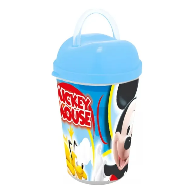 Vasos Pitillos X12 Temática De Mickey Mouse Para Umpleaños