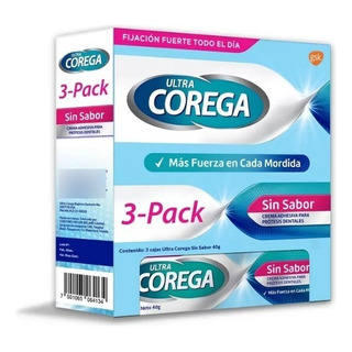 Corega Ultra Crema Adhesiva Para Prótesis 3 Pzas De 40g C/u Corega Ultra Crema Adhesiva Para Prótesis 3 Pzas De 40g C/u