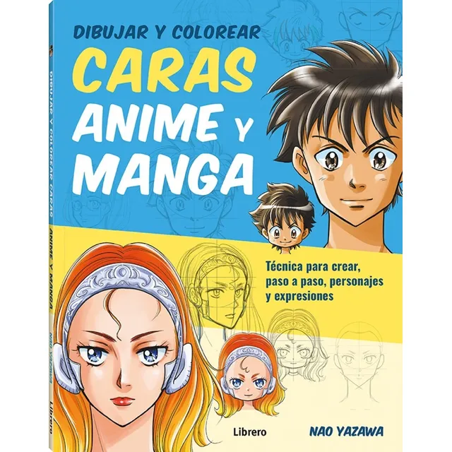Dibujar Y Colorear Caras Anime Y Manga - Caras, Expresiones