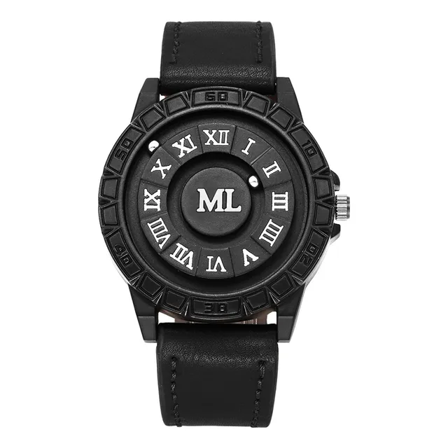 Reloj Hombre 3d Bolas De Levitación Magnética Creativa Plateado