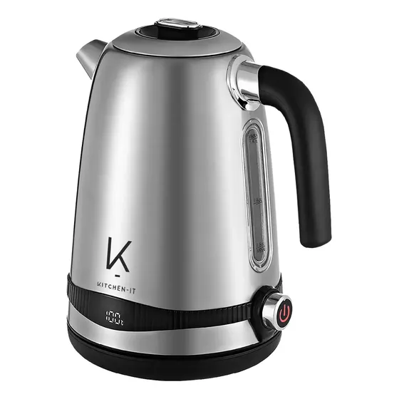 Hervidor Temp Control 1.7l Acero Inoxidable Kitchen-it Plateado