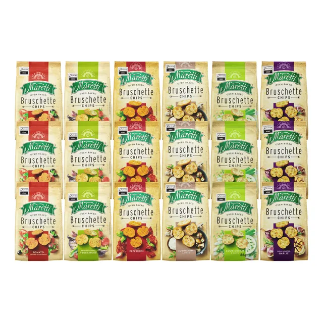 Kit 18 Unid Bruschetta Maretti 85gr Sortidos