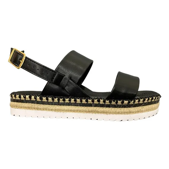 Sandália Feminina Moleca Papete Flatform Corda