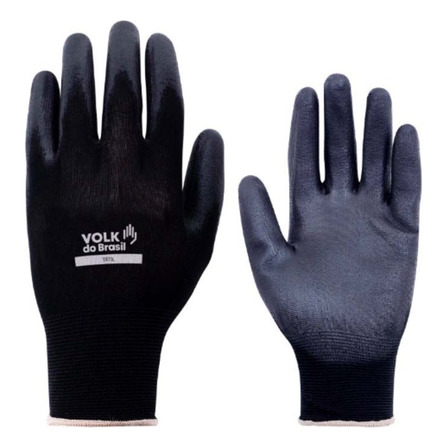 Kit 05 Pares Luva Pu Tátil Black *vários Tamanhos* - Volk Kit 05 Pares Luva Pu Tátil Black *vários Tamanhos* - Volk