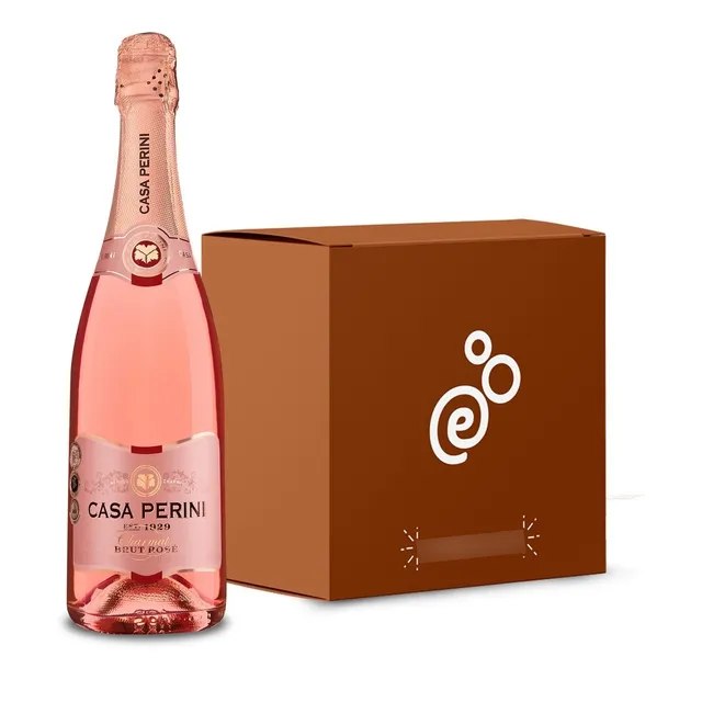 Espumante Brut Rosé Casa Perini - Caixa Com 6 X 750ml