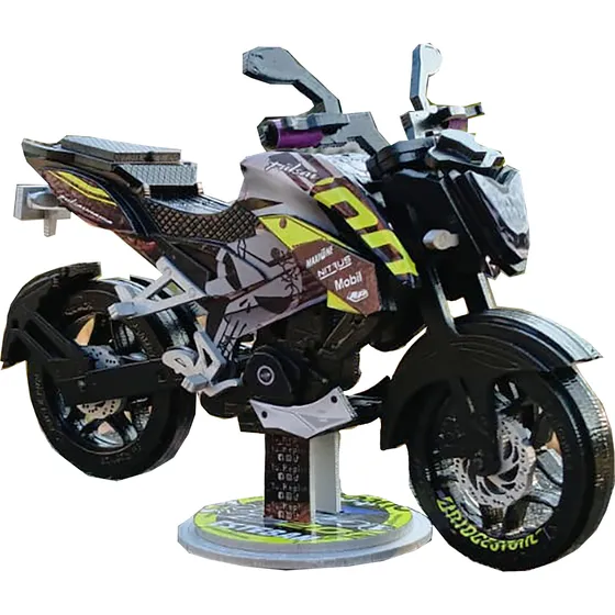 Motos A Escala En Madera Pulsar Ns200 (custom) 