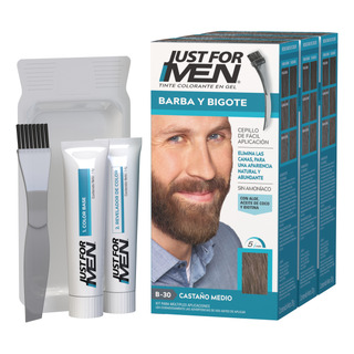 Tinte Just For Men Barba Y Bigote Castaño Medio 3-pack Tinte Just For Men Barba Y Bigote Castaño Medio 3-pack