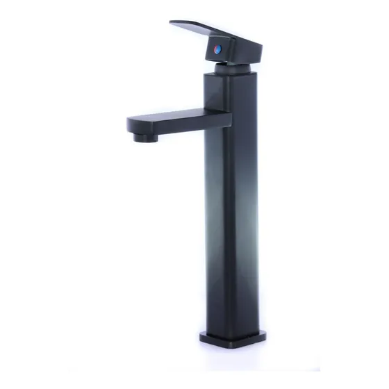 Llave Monomando De Lujo Acero Inoxidable Negro Abmm1883