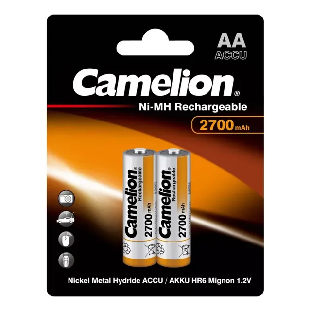 Pilas Aa Recargable 2700mah Alta Capacidad Para Dispositivos