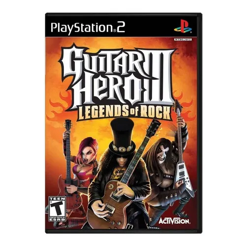 Jogo Midia Fisica Guitar Hero 3 Legends Of Rock Pra Ps2