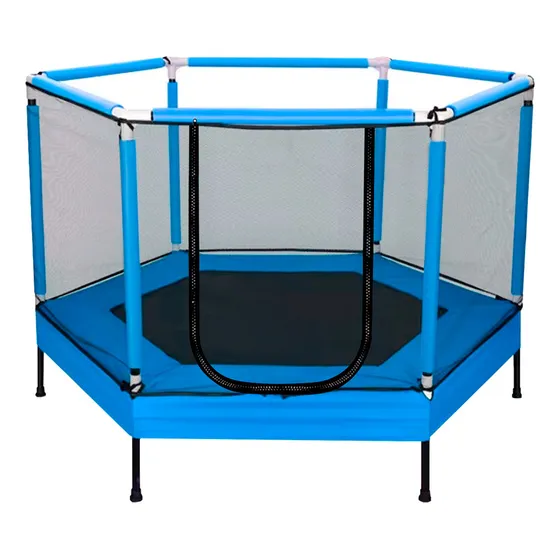 Trampolin Buypal Cama Elastica Niños 160 Cm. Lona De Salto Azul Cobertor De Resortes Azul