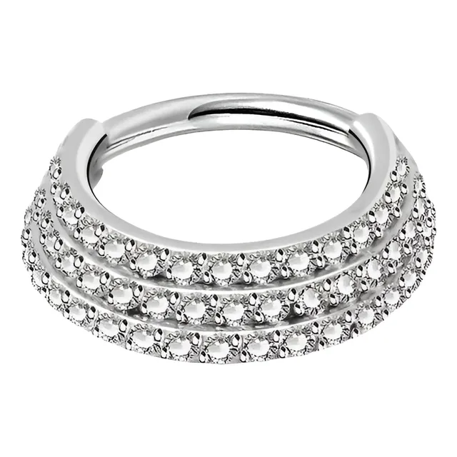 Piercing Argollita Cristal Triple 