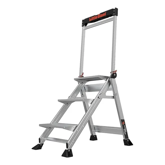 Escalera De Trabajo Plegable Plateado