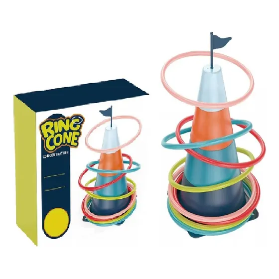 Juego De Cono Anillos Lanza Aros Encesta Aro Ring Cone