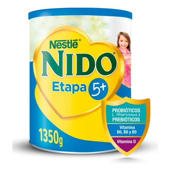 Leche En Polvo Nido® Etapa 5+ Protectus® Avanzado Tarro 1350 Sabor Natural
