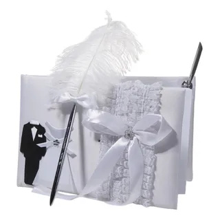 Libro De Invitados De Boda Único 40 Páginas Con Bolígrafo Libro De Invitados De Boda Único 40 Páginas Con Bolígrafo
