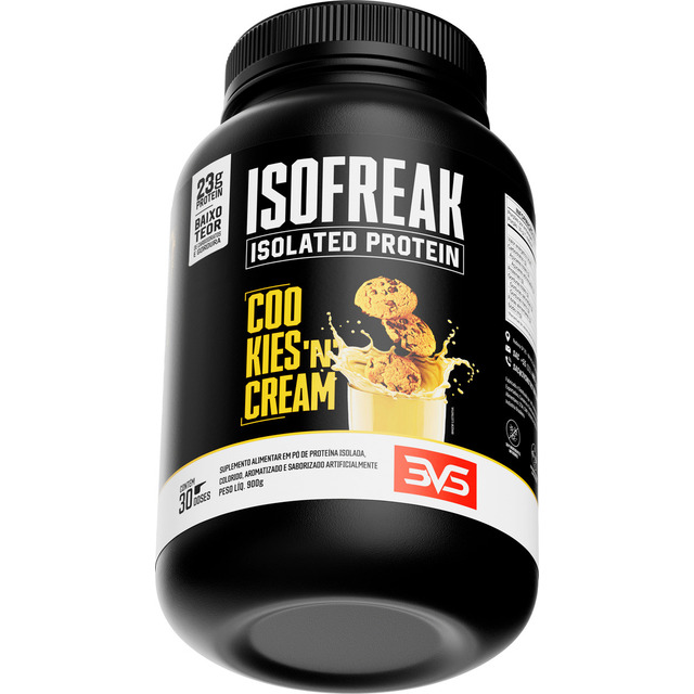Whey Isolado Isofreak 900g Sabor: Cookies And Cream - Fórmula Avançada Com 23g De Proteína... Whey Isolado Isofreak 900g Sabor: Cookies And Cream - Fórmula Avançada Com 23g De Proteína...