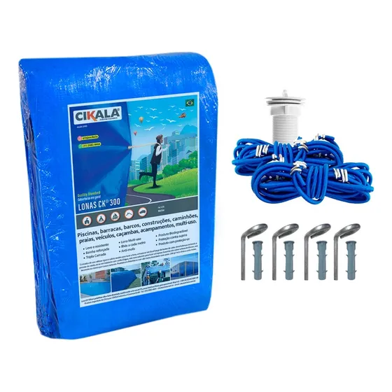 Capa Para Piscina 10x5 Proteção Completa 5 Em 1