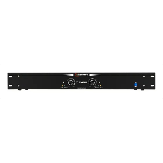 Amplificador Profissional T2400 400w Rms Receive Taramps Cor Preto Potência de saída RMS 400 W