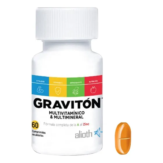 Gravitón Multivitamínico Multimineral Fórmula Completa 60u