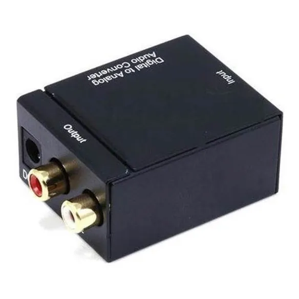 Adaptador Conversor Audio Toslink Optico Analogo Rca 