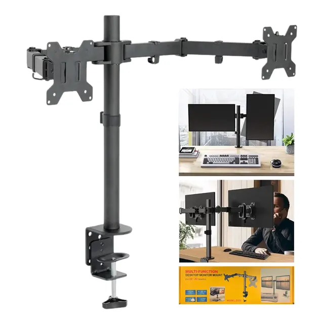 Soporte Brazo Doble Monitor De 15 A 30 Ajustable Escritorio