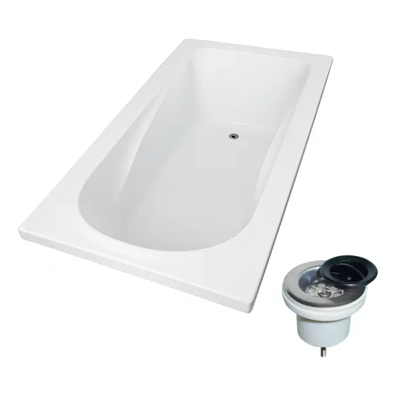 Bañera Bagnara Anatómica 160cm Desagüe Incluido - Full Hogar