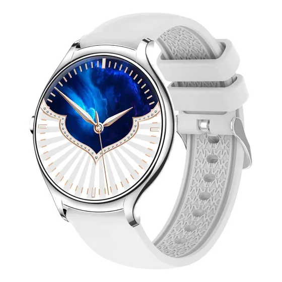 Smart Watch Xion 1.39 Slim Xi-watch80 Color de la caja Blanco Color de la malla Blanco Color del bisel Plateado Diseño de la malla Blanco