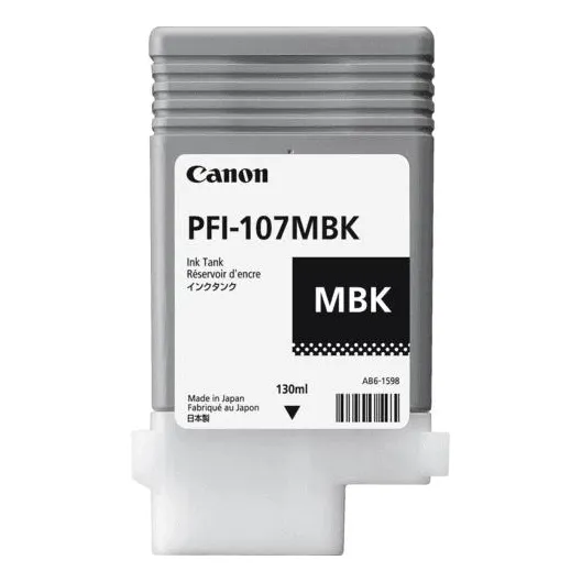Cartucho Plotter Canon Pfi 107 Mbk negro mate