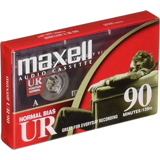 Cinta De Casete De Audio Maxell Ur-90 Virgin Sealed K7