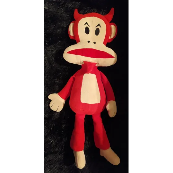 Peluche Rojo De Julius De Paul Frank, Mide 54cm De Largo
