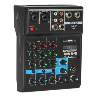 Mini Console De Amplificador De Mixagem De Áudio Usb Mental Mini Console De Amplificador De Mixagem De Áudio Usb Mental