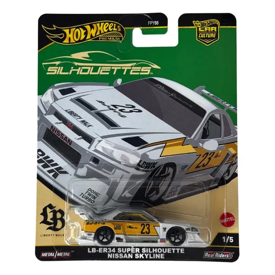 Hot Wheels Lb Er34 Super Silhouette Nissan Skyline Blanco