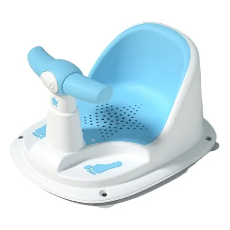 Silla De Ducha O Asiento De Baño Para Bebé Rosado Color Celeste