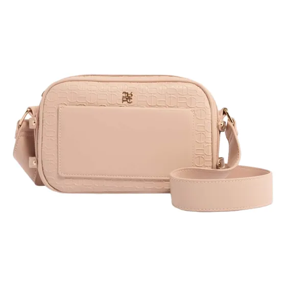 Cartera Crossbody Crepier Loretta Colección Signature Nude P Rosa Monogram Oro