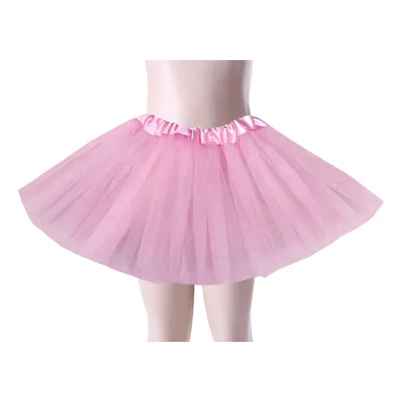 Tutú Con Glitter Brillo Para Niñas Hasta 8 Años Disfraz 30cm