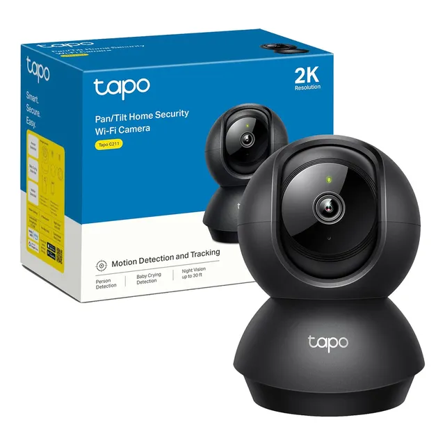 Cámara De Seguridad Tapo C211 Giratoria 360° 2k 3mp