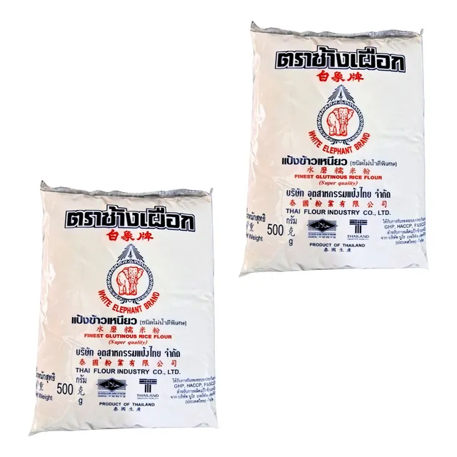 Motigome Em Pó Farinha De Arroz Glutinoso Kit Com 2