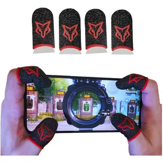 Luvinha De Dedo Sarafox V6 Fibra De Prata Gamer Profissional Luvinha De Dedo Sarafox V6 Fibra De Prata Gamer Profissional