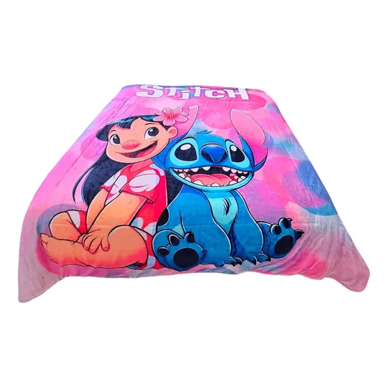 Edredón King Size Stitch Con Reverso Oveja Providencia