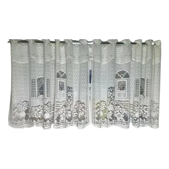 Cortina De Renda Romantica  0,80 Altura X 2,40 Comprimento