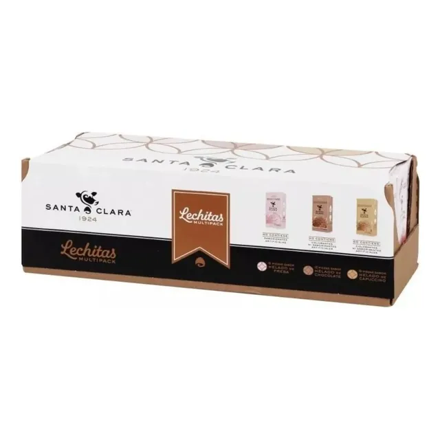 Leche Santa Clara Sabores Helados 180 Ml 24 Piezas