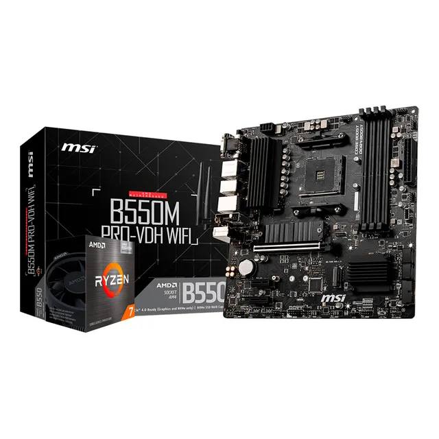 Kit De Actualización Gamer Amd Ryzen 7 5700g + Msi B550 Wifi
