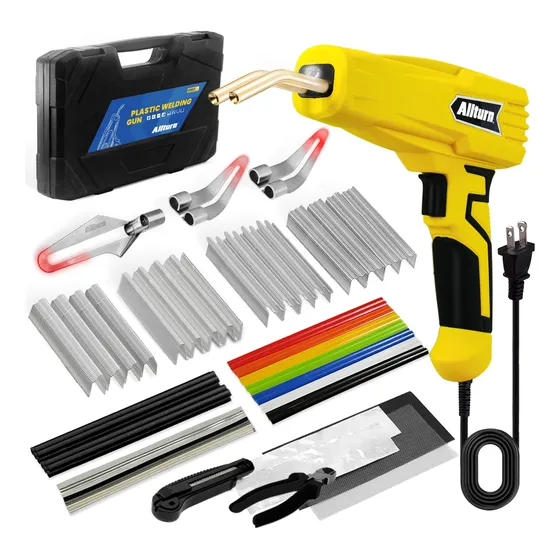 Soldador Y Kit De Soldadura De Plástico Con 400 Grapas Amari