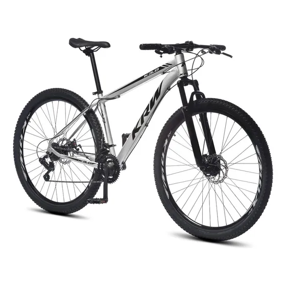 Bicicleta mountain bike KRW X42 - prata/preto tamanho do quadro 17"